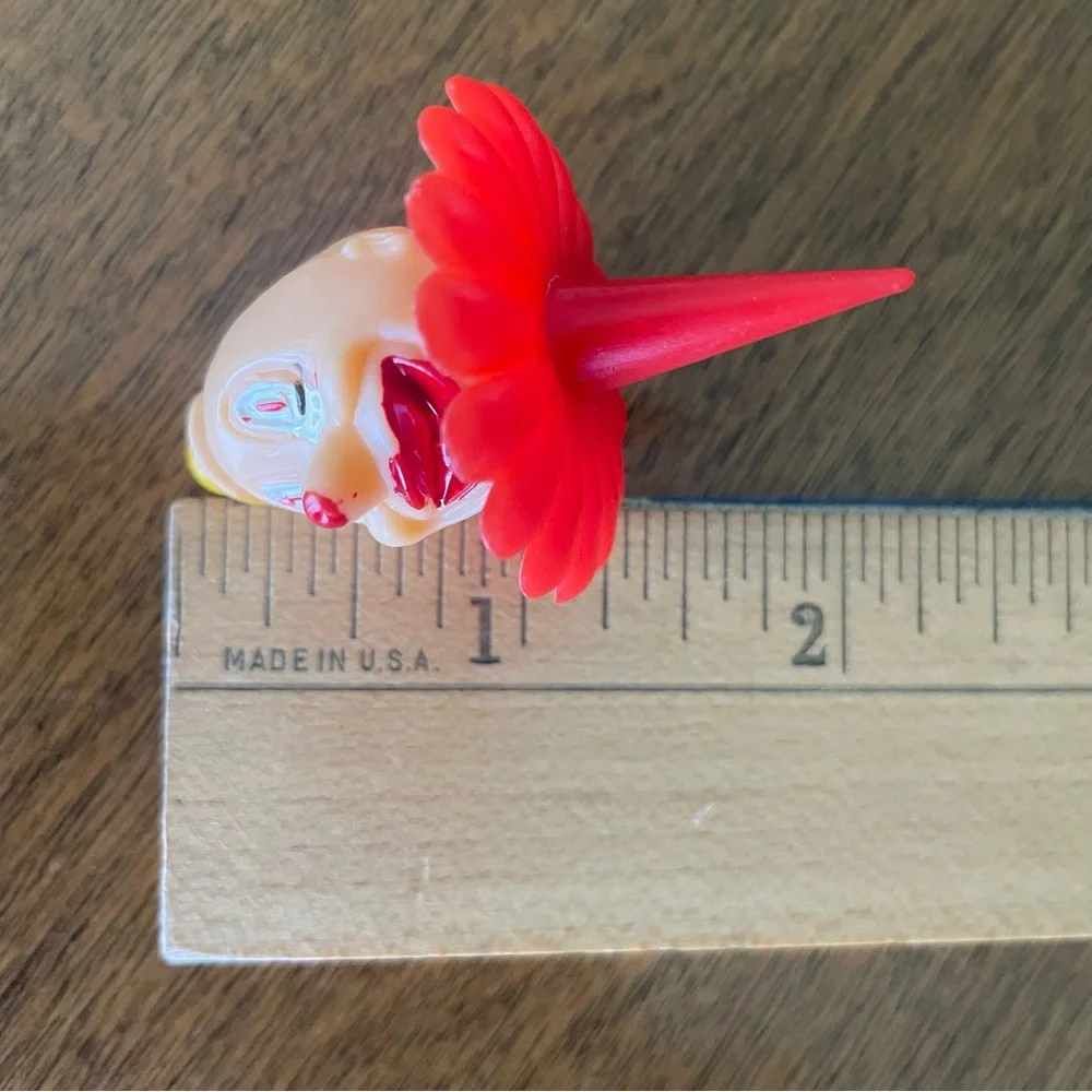 Vintage Derby Clown Cupcake Cake Topper 10 Count Party Decoration Supply Lot Set